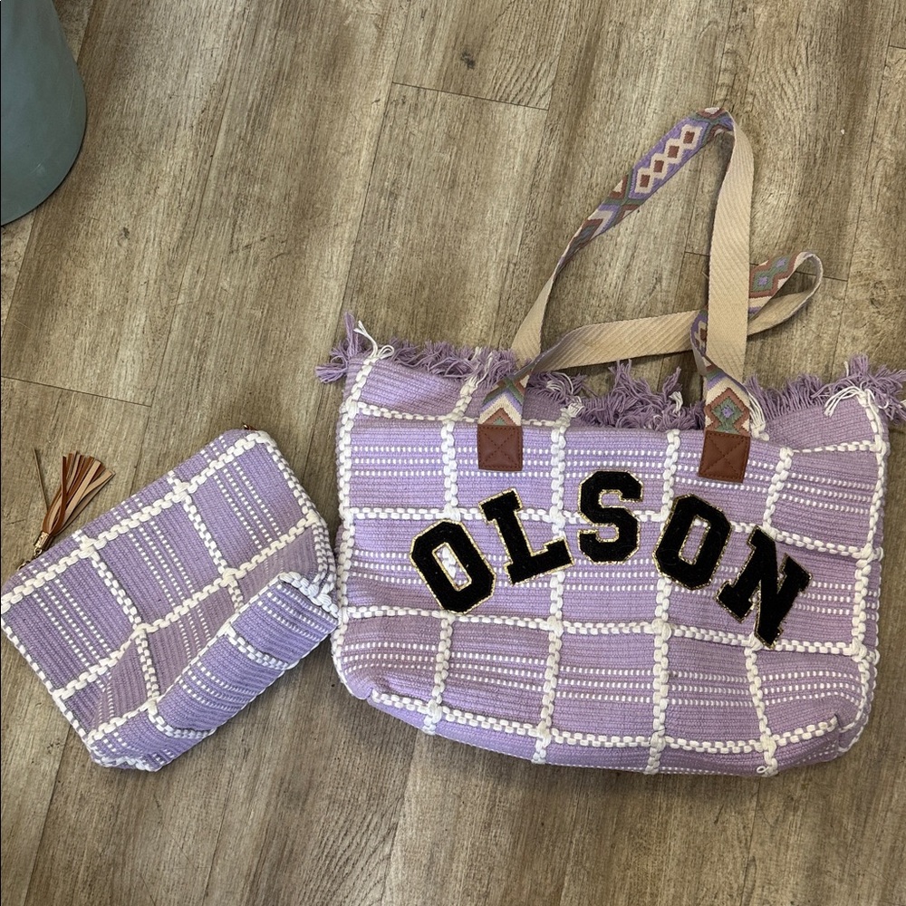 Purple OLSON Women's Tote Bag Set